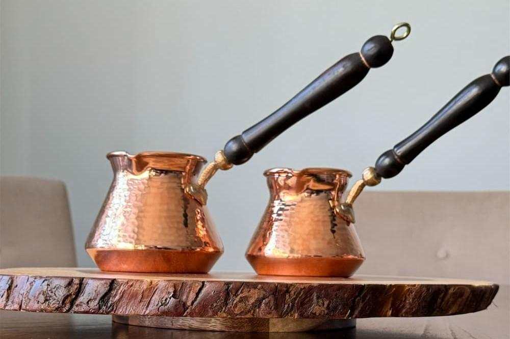 قهوه جوش مسی ترک مناسب پذیرایی و استفاده روزمره